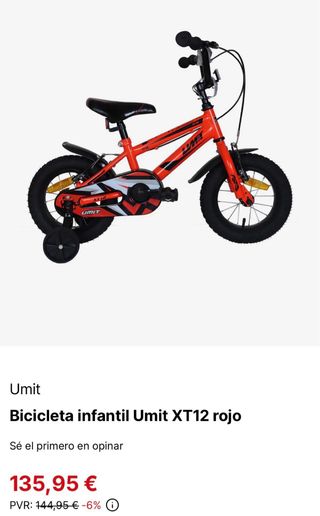 Bicicleta infantil 12”