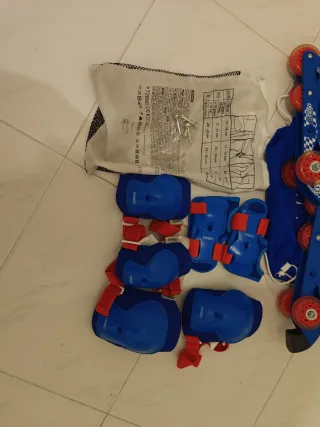 Patines ajustables para niños + protecciones
