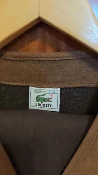 Chaleco vintage Lacoste Made in Spain Marrón