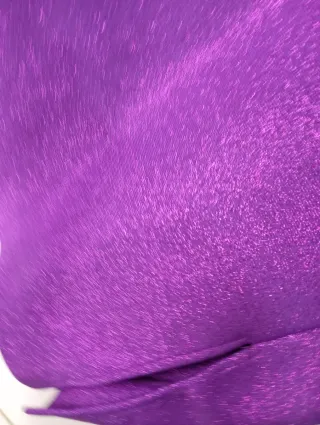 Vestido morado brillante tirantes cruzados ta m/L