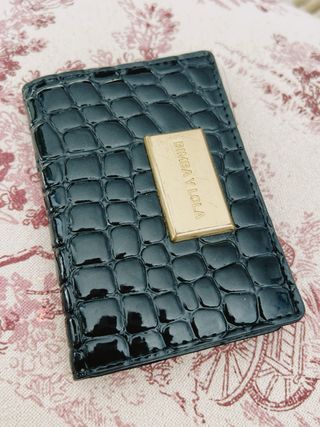 Tarjetero Bimba y Lola Negro y Dorado