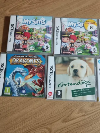 Nintendo DS Lite Gris y Blanca + Juegos