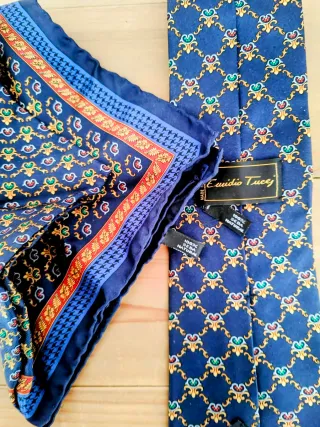 Corbata y pañuelo seda Emidio Tucci