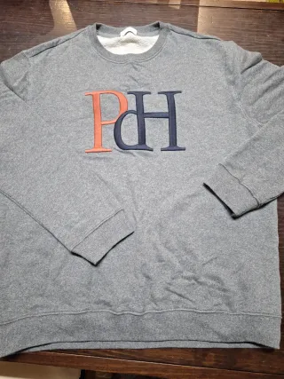 Sudadera Pedro del Hierro Hombre XXL Gris Naranja