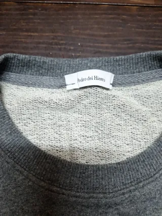 Sudadera Pedro del Hierro Hombre XXL Gris Naranja