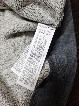 Sudadera Pedro del Hierro Hombre XXL Gris Naranja