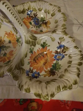 Centro tavola floreale ceramica