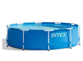 Piscina Intex Redonda Azul Estructura Metálica