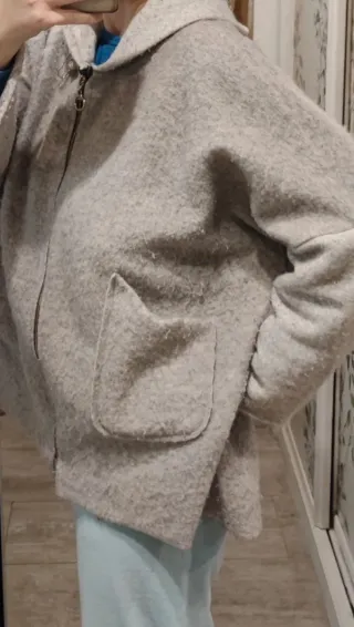 Chaqueta de lana gris