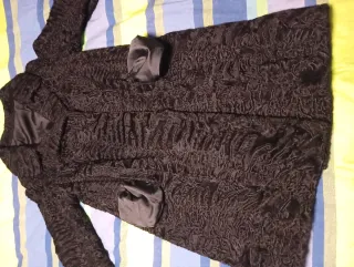 Abrigo astracán negro Mujer Fabricado en Valencia
