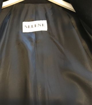 Cappotto lana blu notte