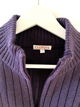 Jersey Lloyd's Morado Lana Virgen - Talla L (6)