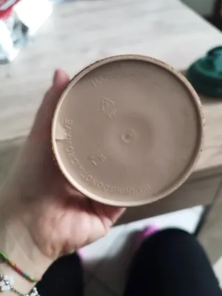 Tazza termica in sughero con scritta