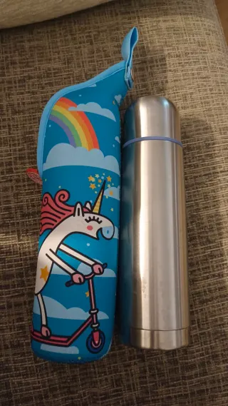 Termo Katuki Laken Unicornio y Arcoíris