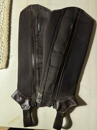 Polainas Equitación Fouganza Mesh Niños Marrón