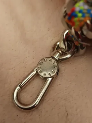 Pulsera Bimba y Lola eslabones plateados multicolo