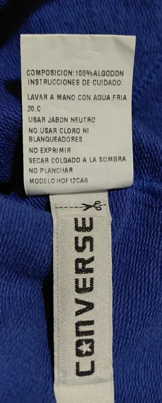 Sudadera Converse Azul con Capucha