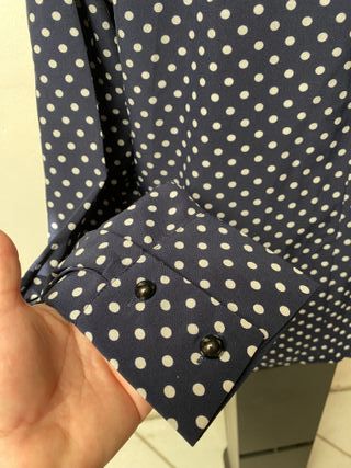 Blusa Yoins pois bianchi tg S