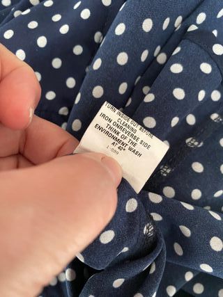 Blusa Yoins pois bianchi tg S