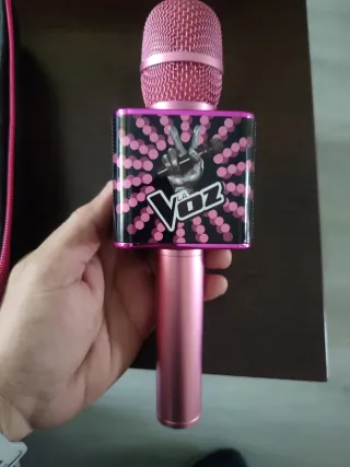 Micrófono Karaoke La Voz Rosa y Negro