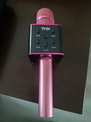 Micrófono Karaoke La Voz Rosa y Negro