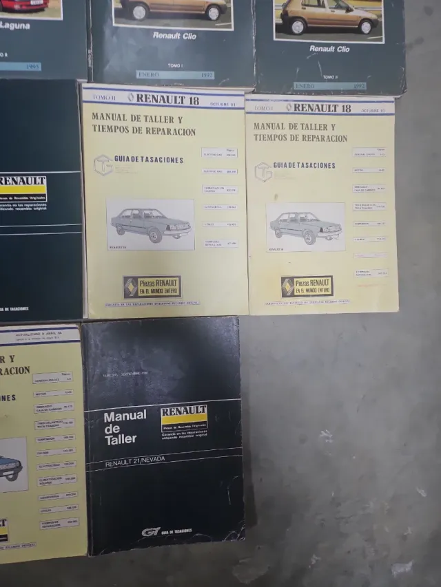 Lote Manuales Taller Renault 14 19 18 Clio Laguna