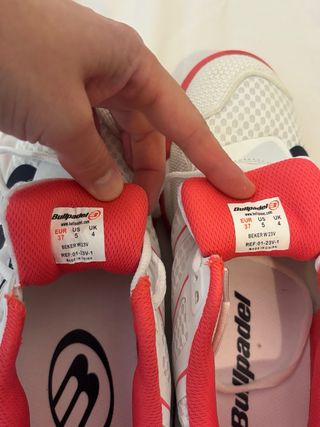 Zapatillas Bullpadel Mujer Rosa/Blanco Talla 38