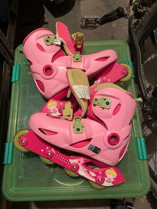Patines en línea rosas