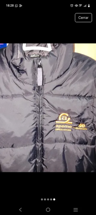 Chaleco acolchado negro