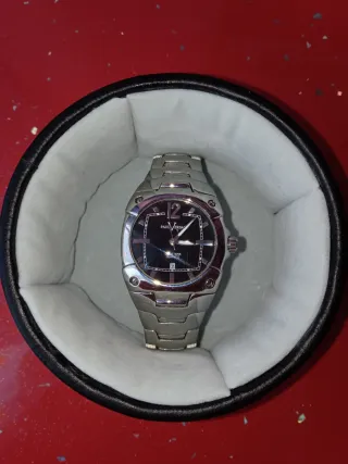 Reloj Paul Versan Mujer Negro/Plata