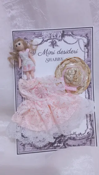 Set bambola e vestito casa delle bambole 1:12