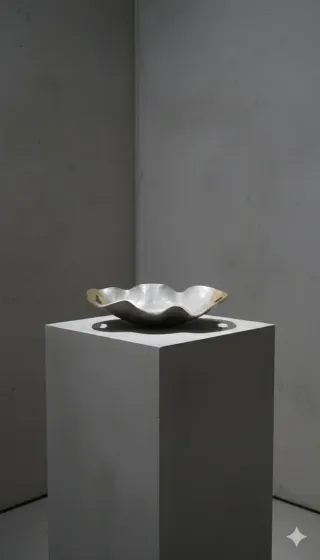 Bandeja decorativa vintage metal