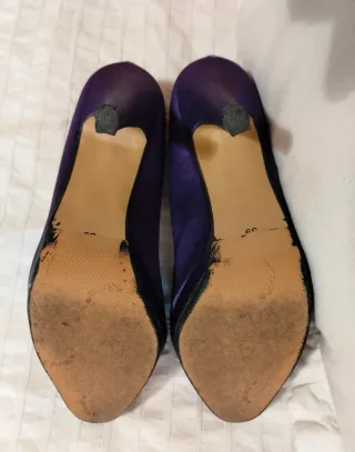 Zapatos de tacón morados