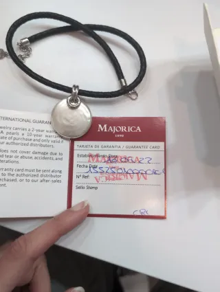 Collar Majorica Perla Plata