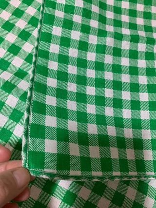 Tovagliette a quadretti verdi e bianchi