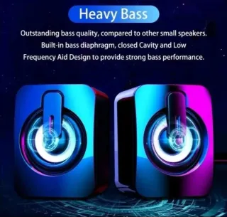 Altavoces Escritorio con Luces LED RGB