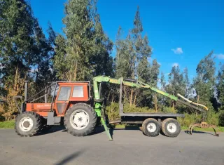 Fiatagri 100-90 S DT con equipo forestal Toimil