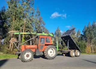 Fiatagri 100-90 S DT con equipo forestal Toimil