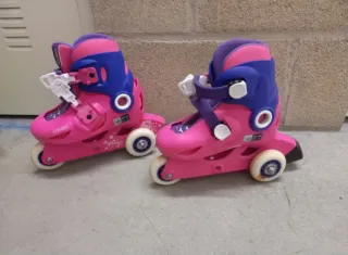 Patines Oxelo rosas y morados