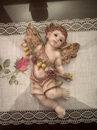 Juego de 4 Ángeles de Porcelana Decorativos