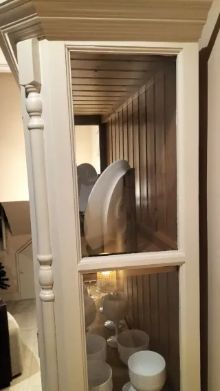 Vitrina Aparador Madera y Cristal