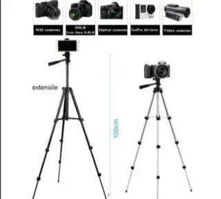 Trípode Fotografía Negro + Soporte Móvil