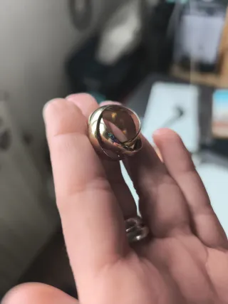 Anillo trenzado dorado Hombre