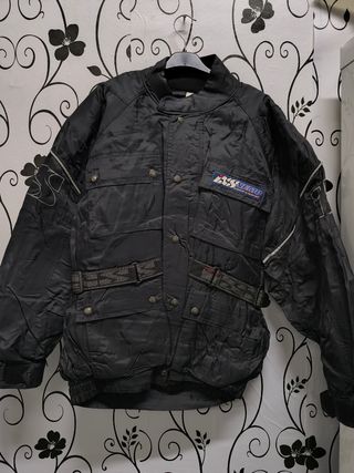 Chaqueta de moto negra