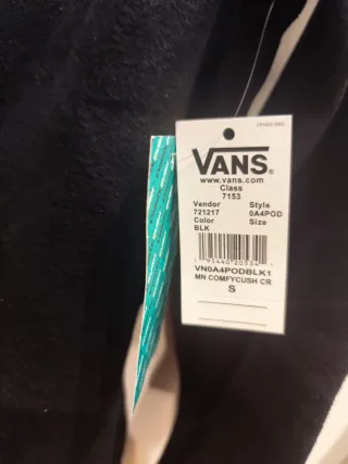 Sudadera Vans Negra Talla M