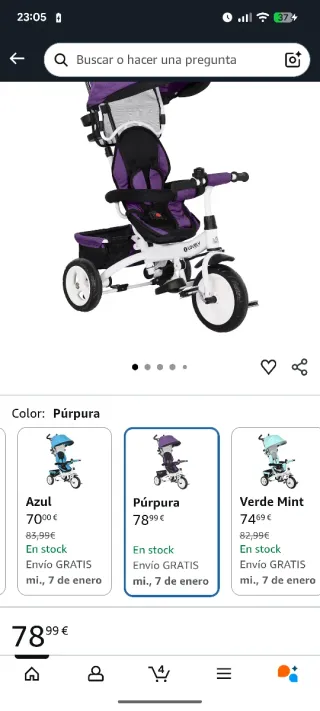 Triciclo evolutivo para niños