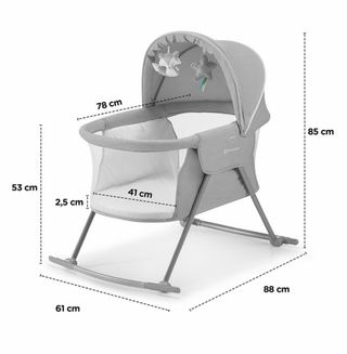 Moisés/Minicuna Kinderkraft Lovi Gris