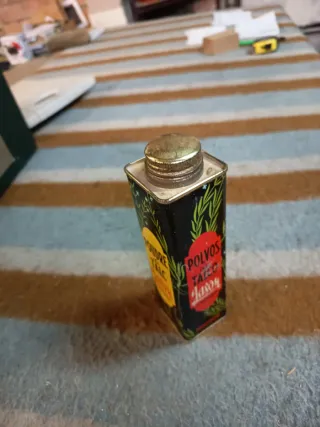 Envase Talco Hojalata Antiguo Jason Lavanda