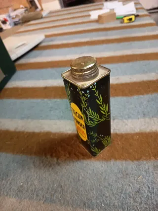 Envase Talco Hojalata Antiguo Jason Lavanda