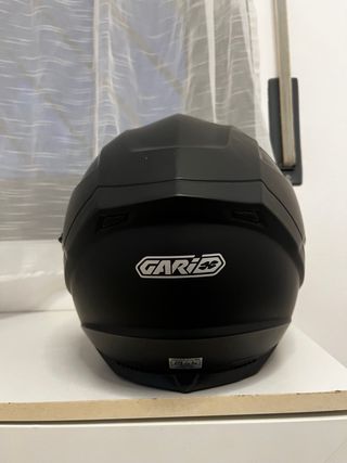 Casco de moto negro Garibaldi